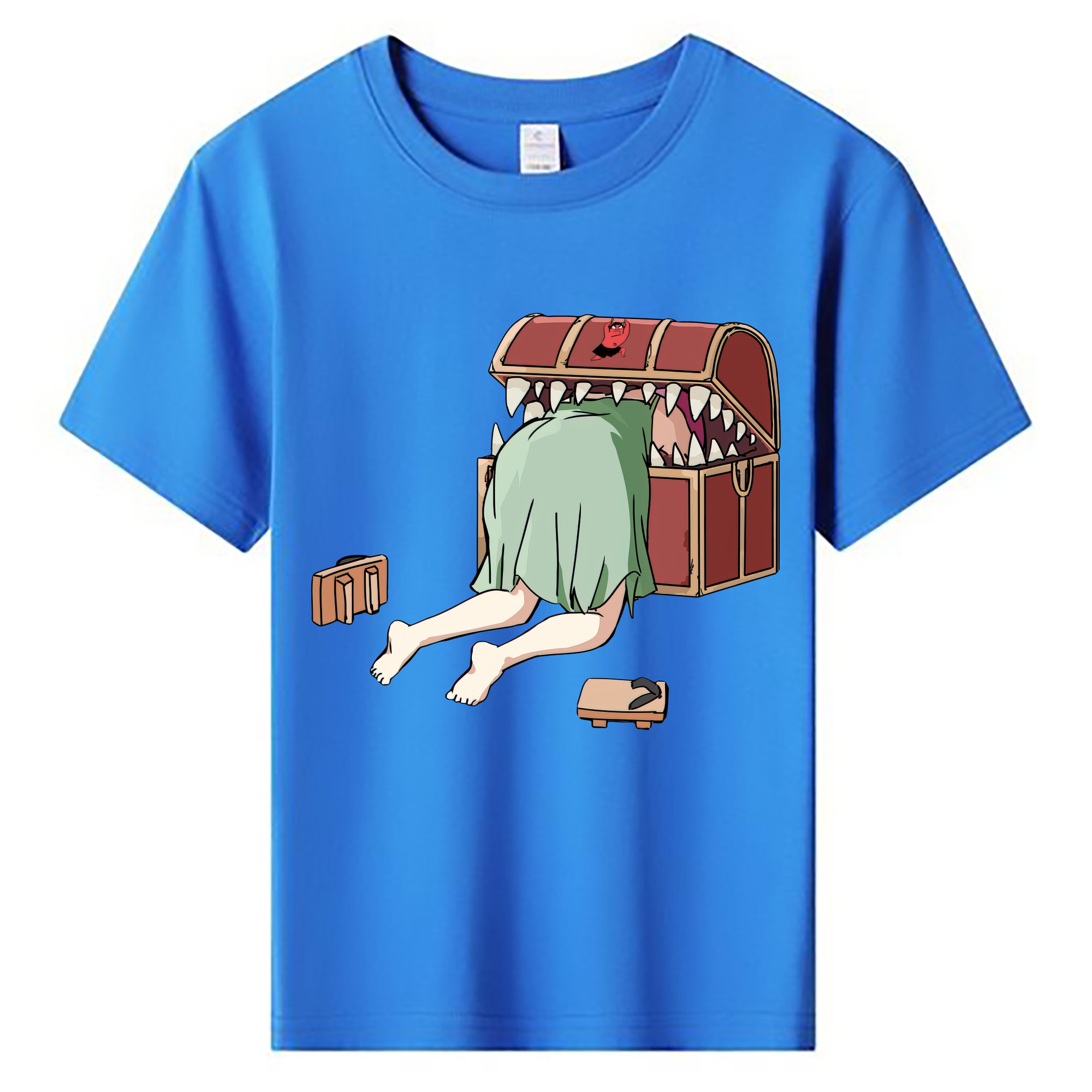 （画像用） 葬送のフリーレン Frieren 綿100％キッズTシャツ（フロントプリント）